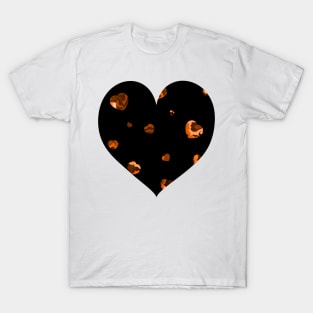 Chaotic Hearts, Dapple Series - Orange T-Shirt